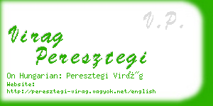 virag peresztegi business card